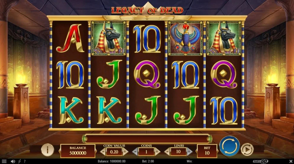 Screenshot of Legacy of Dead Slot by Play’n GO