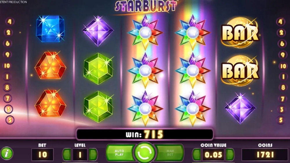 Screenshot of Starburst Slot by NetEnt