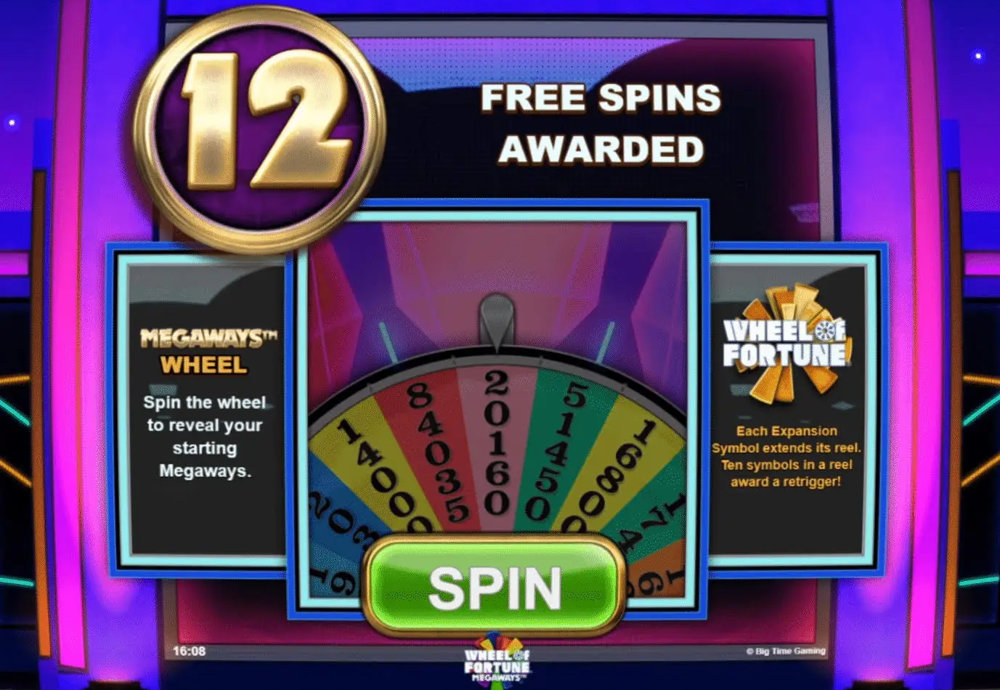 The iconic Wheel of Fortune slot and its “Spin the Wheel” feature