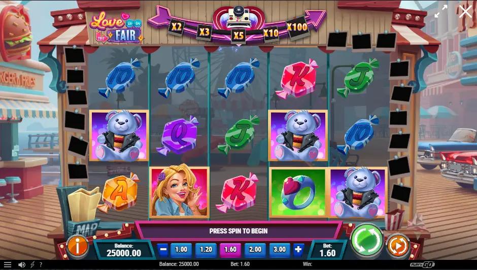 Screenshot of Love is in the Fair Slot by Play’n GO