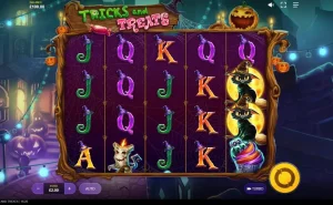 Screenshot of Tricks and Treats Slot by Red Tiger