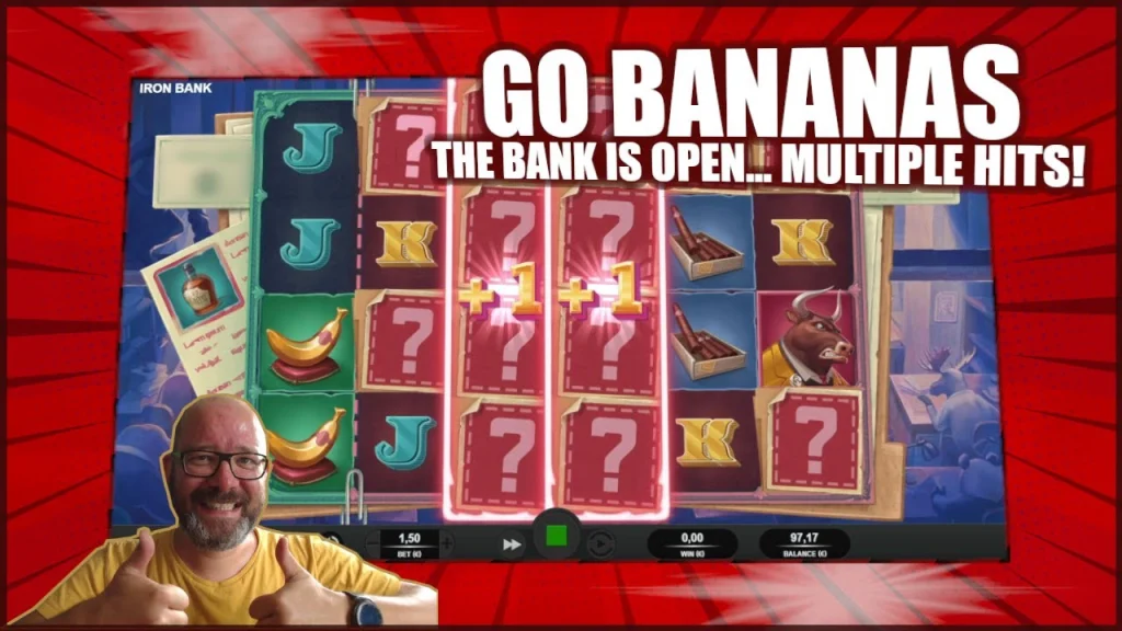 SuperSmack Casino streamer win on Iron Bank slot